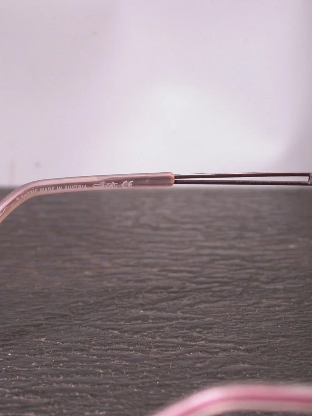 Silhouette Titan Frameless Light Pink Wire Eyeglasses Made in Austria